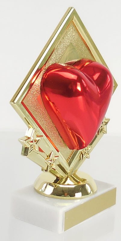 Diamond Star Heart Trophy-Trophies-Schoppy's Since 1921