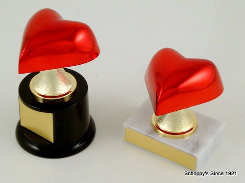 Heart on Stem Riser Round Base Trophy-Trophies-Schoppy's Since 1921