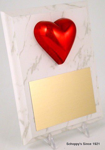 Heart Plaque White - Schoppy's Since 1921