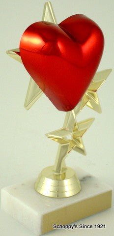 Heart Triple Star Trophy-Trophies-Schoppy's Since 1921