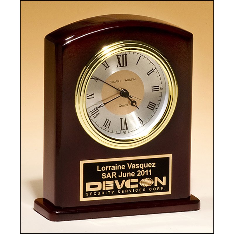 High Gloss Rosewood Finish Clock - Schoppy's Since 1921