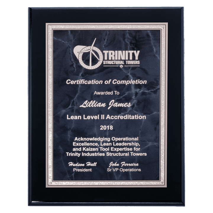 High Luster Florentine Border Plaque - Schoppy&