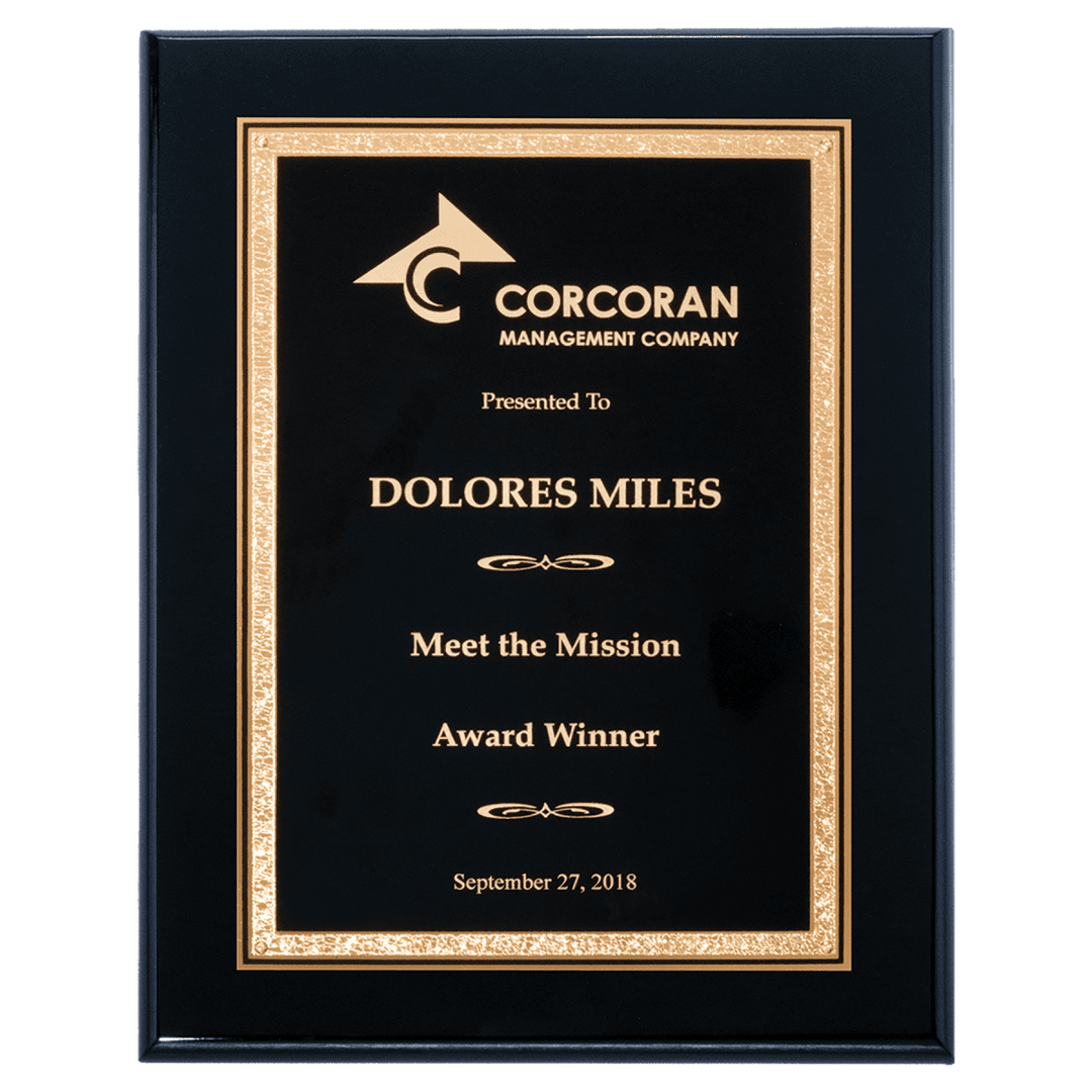 High Luster Florentine Border Plaque - Schoppy&