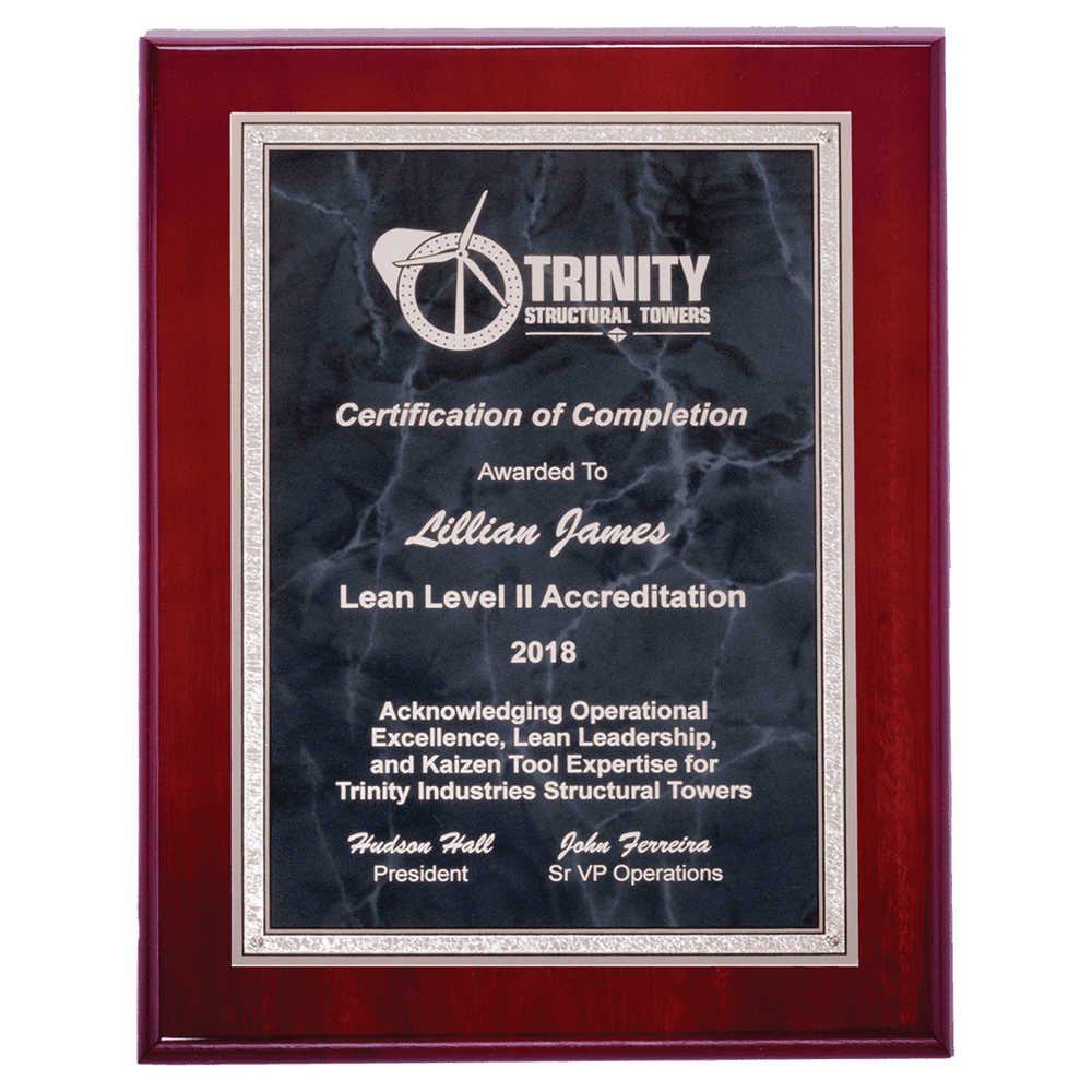 High Luster Florentine Border Plaque - Schoppy's Since 1921