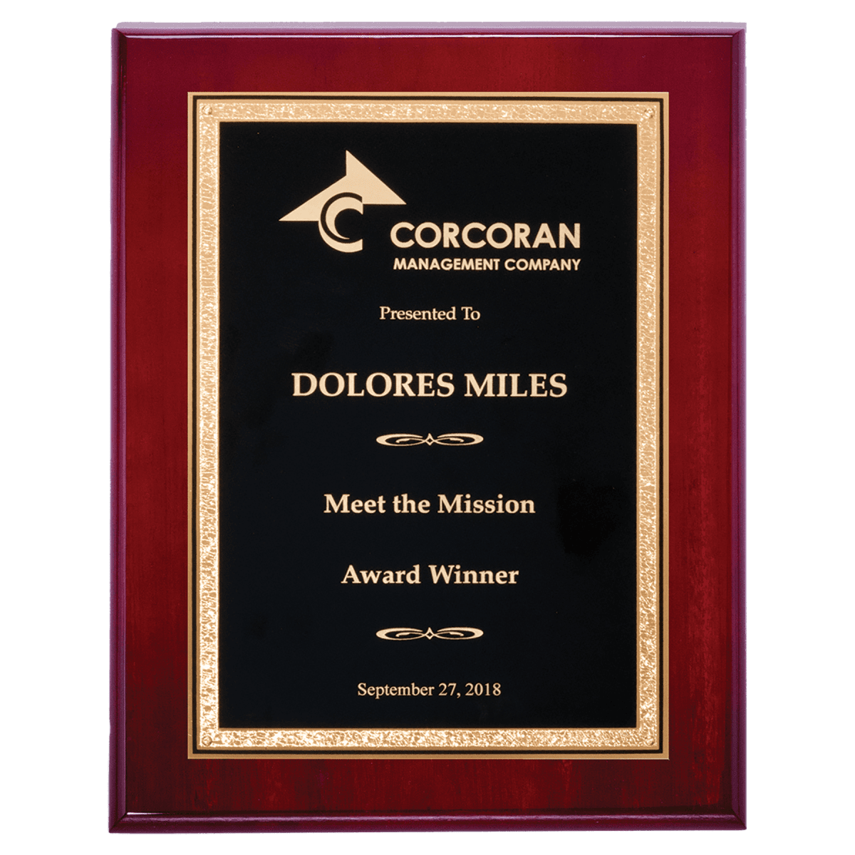 High Luster Florentine Border Plaque - Schoppy's Since 1921