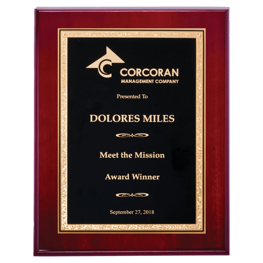 High Luster Florentine Border Plaque - Schoppy's Since 1921