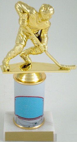 Hockey Trophy with Custom Round Column-Trophies-Schoppy's Since 1921