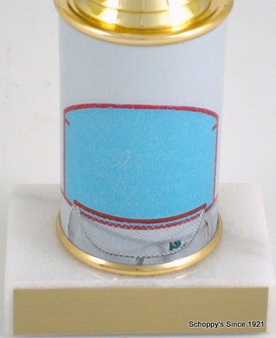 Hockey Trophy with Custom Round Column-Trophies-Schoppy's Since 1921