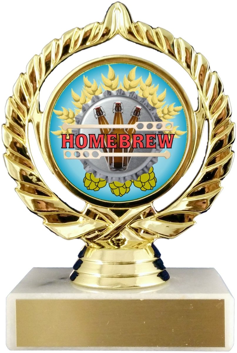 Homebrew Logo Trophy On Marble - Schoppy's Since 1921