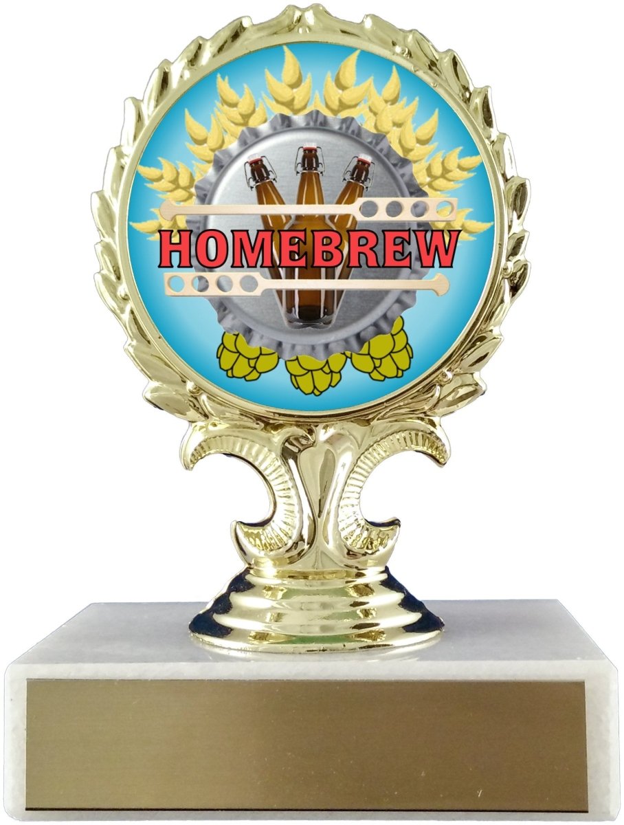 Homebrew Logo Trophy On Marble - Schoppy's Since 1921