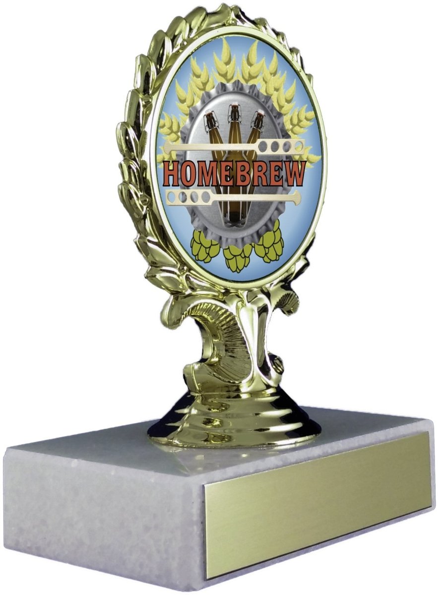 Homebrew Logo Trophy On Marble - Schoppy's Since 1921