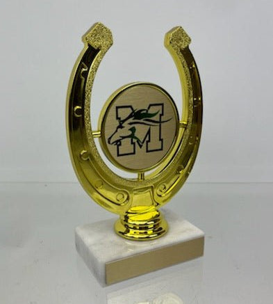Horseshoe Figure Trophy on Marble Base - Schoppy's Since 1921