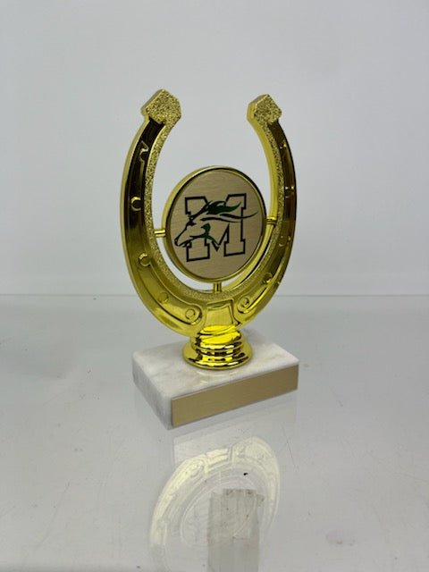 Horseshoe Figure Trophy on Marble Base - Schoppy's Since 1921