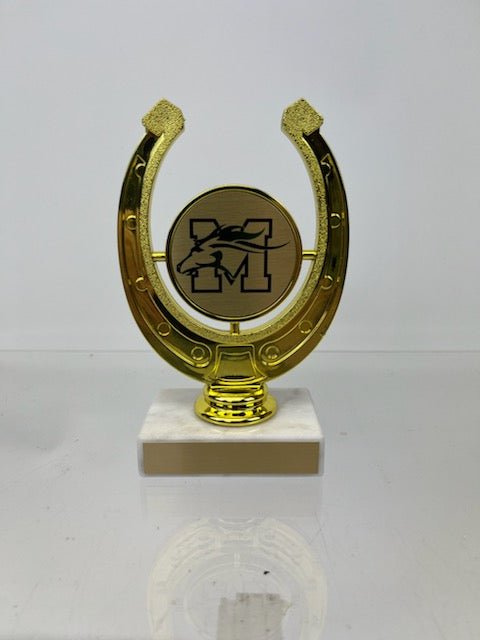 Horseshoe Figure Trophy on Marble Base - Schoppy's Since 1921