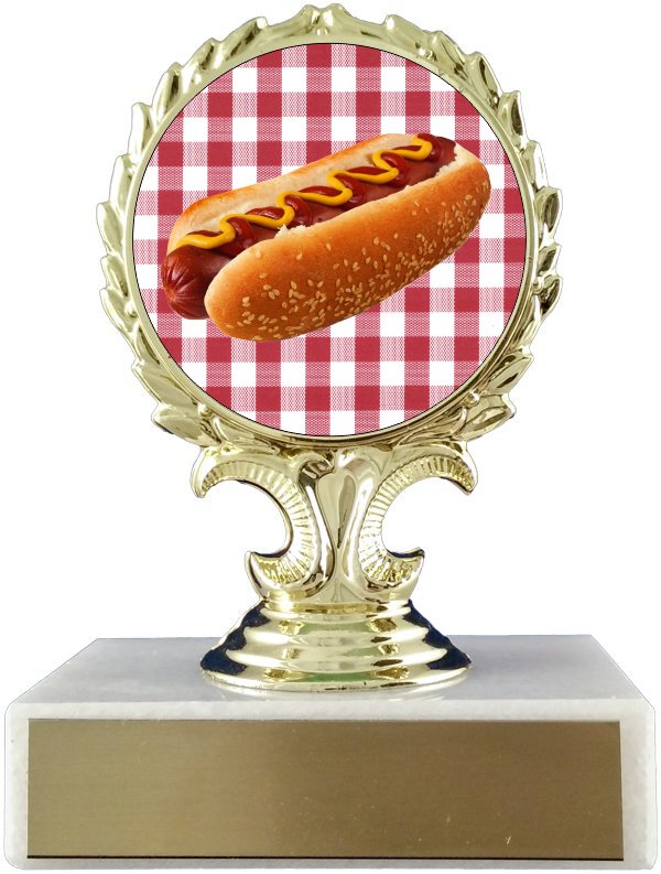 Hot Dog Logo Trophy - Schoppy's Since 1921