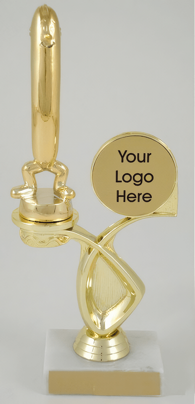 Hot Dog Offset Riser Logo Trophy - Schoppy's Since 1921