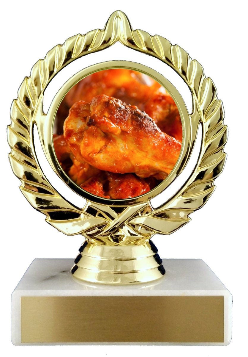 Hot Wing Logo Trophy - Schoppy's Since 1921