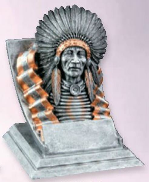 Indian Spirit Mascot Resin Trophy - Schoppy's Since 1921