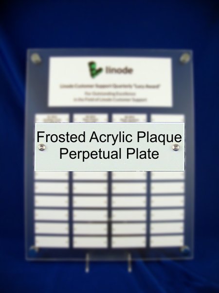 Individual Perpetual Plate for Frosted Acrylic Plaques - Schoppy's Since 1921