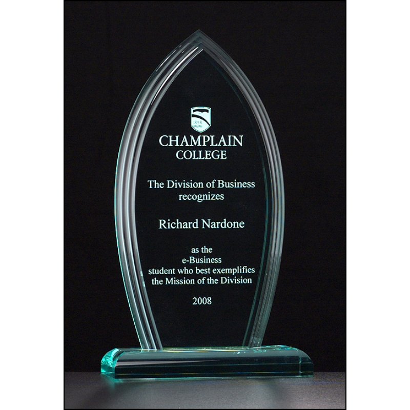 Jade Acrylic Flame Award - Schoppy's Since 1921