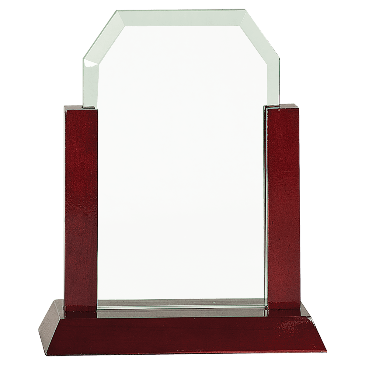 Jade Clipped Corner Glass Award - 8" Tall - Schoppy's Since 1921