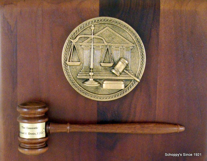 Judge's Gavel Plaque - Schoppy's Since 1921