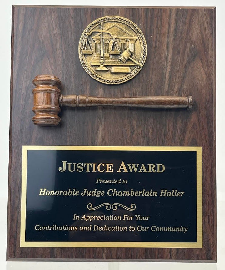 Justice Plaque - Schoppy's Since 1921