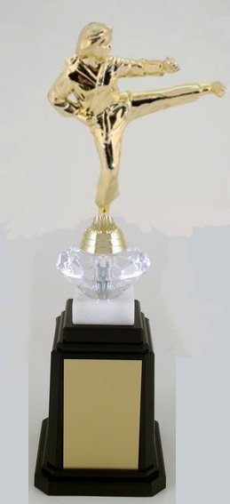 Karate Figure Tower Base Trophy - Schoppy's Since 1921