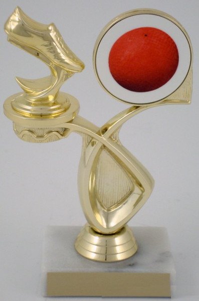 Kickball Foot and Logo Trophy on Marble Base - Schoppy's Since 1921