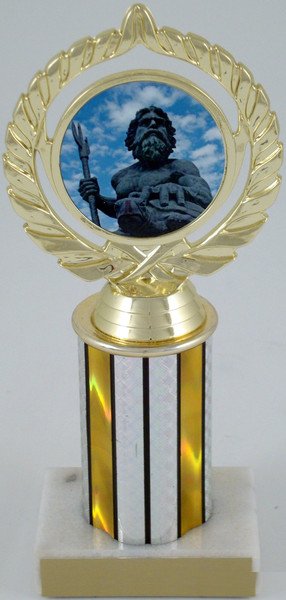 King Neptune Logo Column Trophy - Schoppy's Since 1921