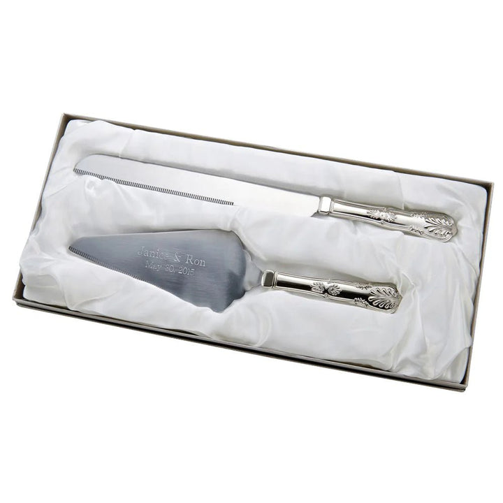 Knife & Server Set with King's Pattern Handles - Schoppy's Since 1921