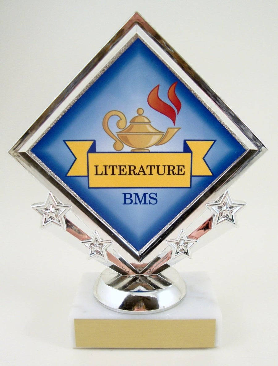 Lamp Of Learning Custom Diamond Star Trophy - Schoppy's Since 1921