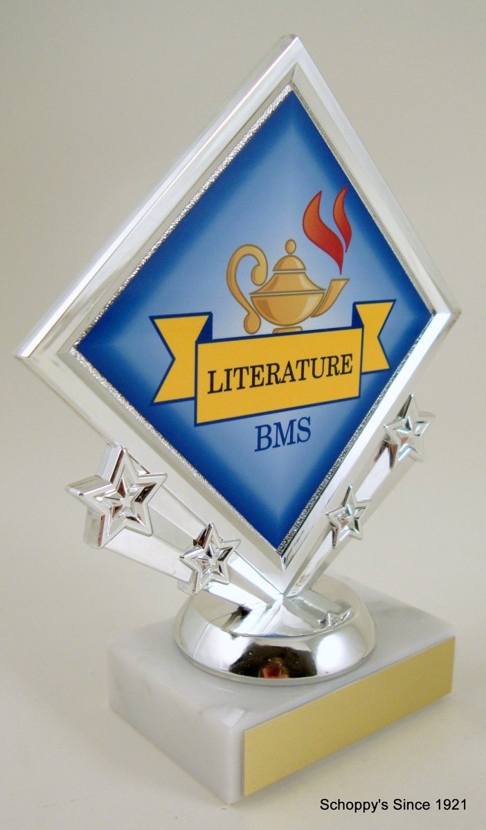 Lamp Of Learning Custom Diamond Star Trophy - Schoppy's Since 1921