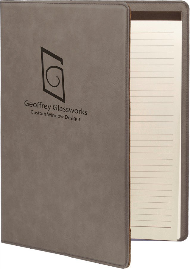 Laserable Leatherette Portfolio with Notepad - Schoppy's Since 1921