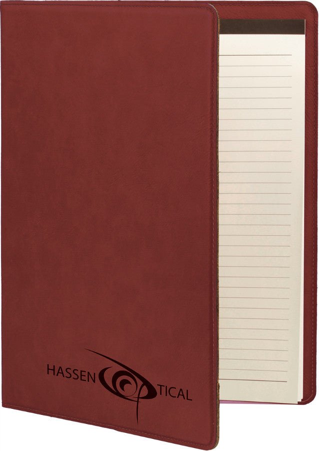 Laserable Leatherette Portfolio with Notepad - Schoppy's Since 1921