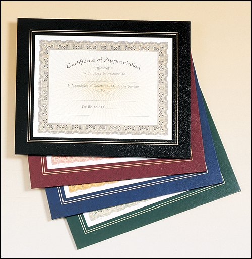 Leatherette Frame Certificate Holder C172/BL, C172/BK, C172/BR - Schoppy's Since 1921