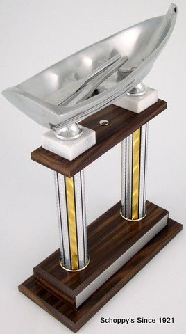 Lifeguard Boat on 2 Column Trophy - Schoppy's Since 1921