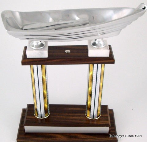 Lifeguard Boat on 2 Column Trophy - Schoppy's Since 1921