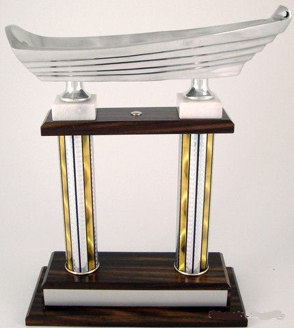 Lifeguard Boat on 2 Column Trophy - Schoppy's Since 1921