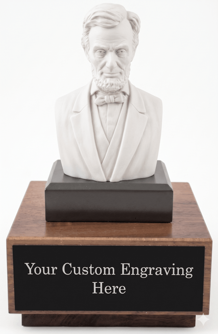 Lincoln Bust on Walnut Base - Schoppy&