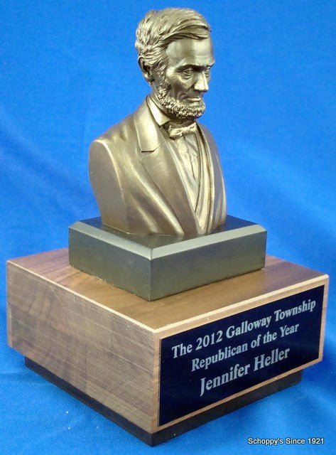 Lincoln Bust on Wood Base - Schoppy's Since 1921