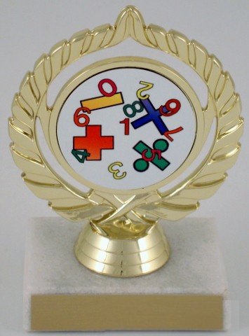 Math Logo Trophy - Schoppy's Since 1921