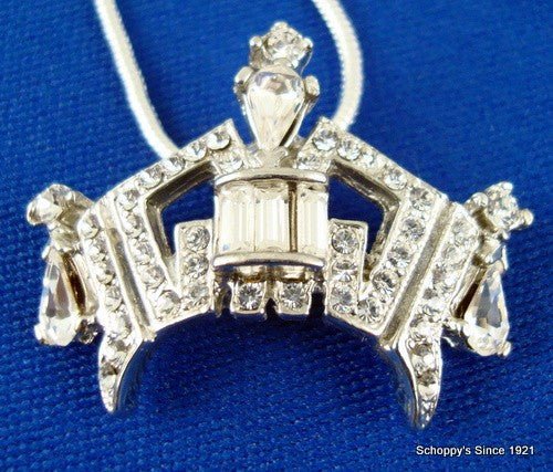 Medium Crown Charm Necklace - Pink - Schoppy's Since 1921