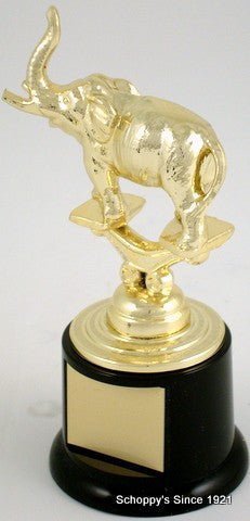 Metal Political Animal Figure Trophy On Black Round Base - Schoppy's Since 1921