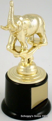 Metal Political Animal Figure Trophy On Black Round Base - Schoppy's Since 1921