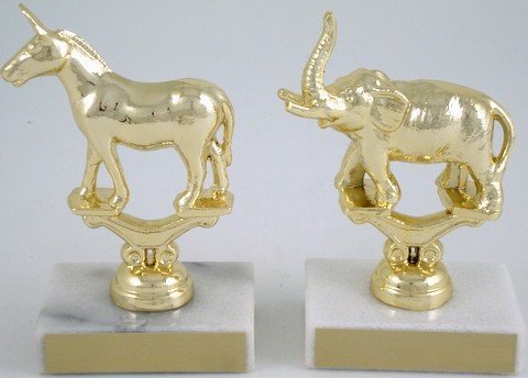 Metal Political Animal Figure Trophy - Schoppy's Since 1921