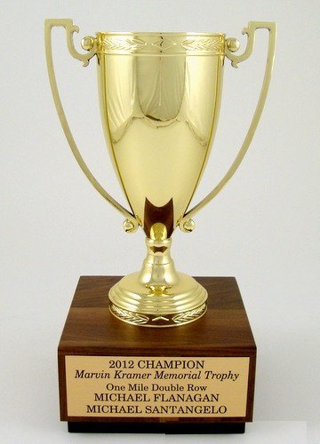 Metal Trophy Cup on Walnut Base - Schoppy's Since 1921