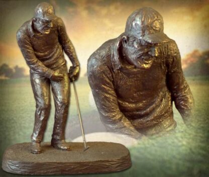 Michael Garman Bronzetone Putter Statue 096 - Schoppy's Since 1921
