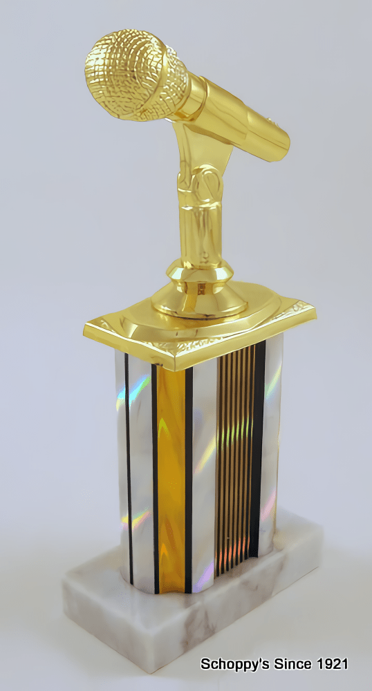 Microphone Column Trophy - Schoppy&