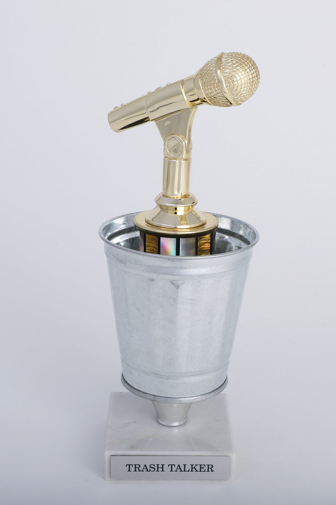 Microphone Trash Can Trophy ~ Trash Talker